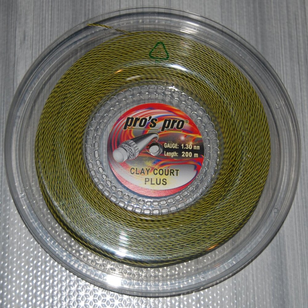 PRO'S PRO Clay Court Plus Multifilament Tennis String Reel 660 F 200 M Gauge 1.3